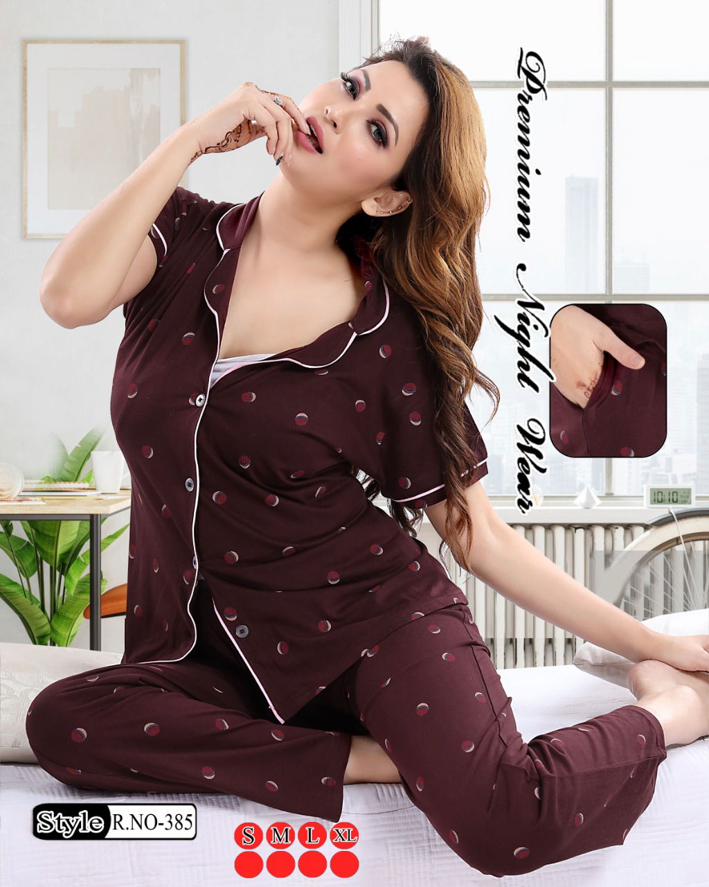 Kavyansika 299 Night Dress Premium Hosiery Cotton Night Wear Fancy Collection